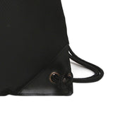 Maxbell 2xTravel Nylon Drawstring Bag Sack Beach Gym Backpack Shoes Bags Black