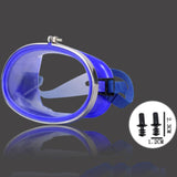 Maxbell Maxbell Classic Oval Scuba Dive Mask No Fogging Tempered Glass Underwater Glasses Blue