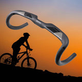 Maxbell Bent Bar Stem Handlebars Bike Drop Bar Road Bike Riser Bar Racing 440mm - Aladdin Shoppers