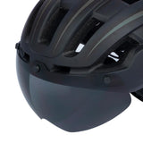 Maxbell Cycling Bicycle Bike Helmet With Visor Taillight Shockproof Gray - Aladdin Shoppers