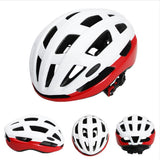 Maxbell Cycling Bicycle Adult Bike Helmet Mountain Bike Shockproof White Red - Aladdin Shoppers