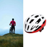 Maxbell Cycling Bicycle Adult Bike Helmet Mountain Bike Shockproof White Red - Aladdin Shoppers