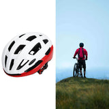 Maxbell Cycling Bicycle Adult Bike Helmet Mountain Bike Shockproof White Red - Aladdin Shoppers