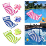 Maxbell Maxbell Water Hammock Floating Pool Loungers for Swimming Pool Dark Blue white