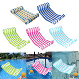 Maxbell Maxbell Water Hammock Floating Pool Loungers for Swimming Pool Dark Blue white