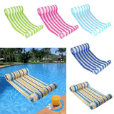 Maxbell Maxbell Water Hammock Floating Pool Loungers for Swimming Pool Dark Blue white