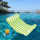 Maxbell Maxbell Water Hammock Floating Pool Loungers for Swimming Pool Green white