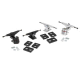 Maxbell Maxbell 1 Set Skateboard Trucks 6.25inch Riser Pads Bracket Mounting Longboard Decks Black