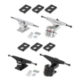 Maxbell Maxbell 1 Set Skateboard Trucks 6.25inch Riser Pads Bracket Mounting Longboard Decks Black