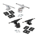 Maxbell Maxbell 1 Set Skateboard Trucks 6.25inch Riser Pads Bracket Mounting Longboard Decks Black