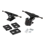 Maxbell Maxbell 1 Set Skateboard Trucks 6.25inch Riser Pads Bracket Mounting Longboard Decks Black