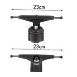 Maxbell Maxbell 1 Set Skateboard Trucks 6.25inch Riser Pads Bracket Mounting Longboard Decks Black