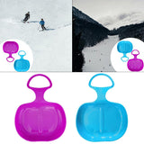 Maxbell Maxbell 2pcs Snow Sledges Toboggan Downhill Sliding Sledge Sleigh Pink Light Blue