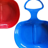 Maxbell Maxbell 2pcs Snow Sledges Toboggan Downhill Sliding Sledge Sleigh Red Blue