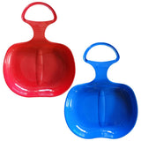 Maxbell Maxbell 2pcs Snow Sledges Toboggan Downhill Sliding Sledge Sleigh Red Blue