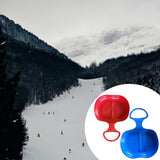 Maxbell Maxbell 2pcs Snow Sledges Toboggan Downhill Sliding Sledge Sleigh Red Blue