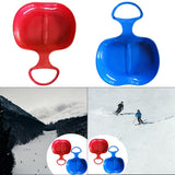Maxbell Maxbell 2pcs Snow Sledges Toboggan Downhill Sliding Sledge Sleigh Red Blue