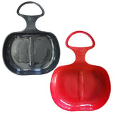 Maxbell Maxbell 2pcs Snow Sledges Toboggan Downhill Sliding Sledge Sleigh Red Black