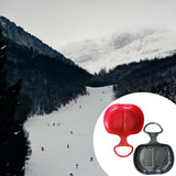 Maxbell Maxbell 2pcs Snow Sledges Toboggan Downhill Sliding Sledge Sleigh Red Black