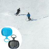 Maxbell Maxbell 2pcs Snow Sledges Toboggan Downhill Sliding Sledge Sleigh Light Blue Black