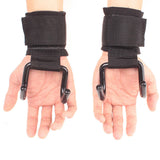 Maxbell 1 PAIR WEIGHT LIFTING POWER HOOKS WRIST GRIPS SUPPORT STRAPS GYM HOOK GLOVES 2 Hook