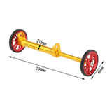 Maxbell Maxbell Folding Bike Easy Wheels Extension Rod for Brompton Bike Gold red