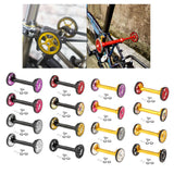 Maxbell Maxbell Folding Bike Easy Wheels Extension Rod for Brompton Bike Gold red