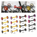 Maxbell Maxbell Folding Bike Easy Wheels Extension Rod for Brompton Bike Gold red