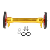 Maxbell Maxbell Folding Bike Easy Wheels Extension Rod for Brompton Bike Gold red