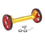 Maxbell Maxbell Folding Bike Easy Wheels Extension Rod for Brompton Bike Gold red