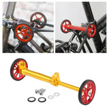 Maxbell Maxbell Folding Bike Easy Wheels Extension Rod for Brompton Bike Gold red