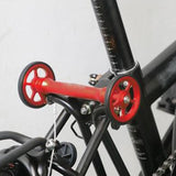 Maxbell Maxbell Folding Bike Easy Wheels Extension Rod for Brompton Bike Gold bright color