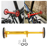 Maxbell Maxbell Folding Bike Easy Wheels Extension Rod for Brompton Bike Gold bright color