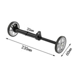 Maxbell Maxbell Folding Bike Easy Wheels Extension Rod for Brompton Bike Black titanium