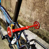 Maxbell Maxbell Folding Bike Easy Wheels Extension Rod for Brompton Bike Black titanium