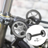 Maxbell Maxbell Folding Bike Easy Wheels Extension Rod for Brompton Bike Black titanium