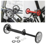 Maxbell Maxbell Folding Bike Easy Wheels Extension Rod for Brompton Bike Black titanium