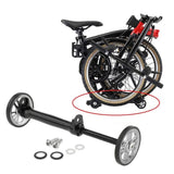 Maxbell Maxbell Folding Bike Easy Wheels Extension Rod for Brompton Bike Black titanium