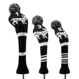 Maxbell Maxbell 3pcs Golf Wood Headcover Durable Elk Pattern Driver Protect Guard Parts