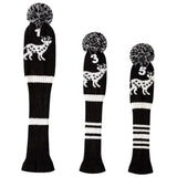 Maxbell Maxbell 3pcs Golf Wood Headcover Durable Elk Pattern Driver Protect Guard Parts