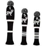 Maxbell Maxbell 3pcs Golf Wood Headcover Durable Elk Pattern Driver Protect Guard Parts