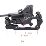 Maxbell Maxbell Hydraulic Disc Brake Set Mountain Perfect Option for LP Litepro Folding Bike 1 Pair and Disc