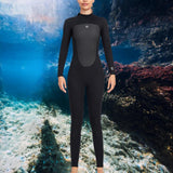 Maxbell Premium 3mm Wetsuit Thermal Back Zip Scuba Swimsuit L Woman Black - Aladdin Shoppers