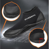 Maxbell Maxbell Neoprene 3mm Wetsuit Boots Shoes Rubber Sole Kayak Surf Diving Snorkeling Black 43 to 44