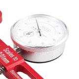 Maxbell Maxbell Bike Spoke Tension Meter Deluxe Bicycle Spoke Tensiometer Watch Wheel Tool Red Mechanical