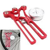 Maxbell Maxbell Bike Spoke Tension Meter Deluxe Bicycle Spoke Tensiometer Watch Wheel Tool Red Mechanical