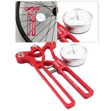 Maxbell Maxbell Bike Spoke Tension Meter Deluxe Bicycle Spoke Tensiometer Watch Wheel Tool Red Mechanical