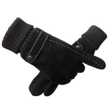 Maxbell Maxbell Windproof Snow Gloves Adjustable Heat Keep Driving Cycling Men  B 3D Black