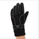 Maxbell Maxbell Windproof Snow Gloves Adjustable Heat Keep Driving Cycling Men  B 3D Black