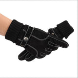 Maxbell Maxbell Windproof Snow Gloves Adjustable Heat Keep Driving Cycling Men  B 3D Black